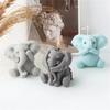 Baby Elephant Candle Mold DIY Chocolate Handmade Soap Gypsum Epoxy Resin Silicone Mould Home Decoration Ornaments 2023 New