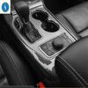 For Jeep Grand Cherokee 2014 -  Car Central Control Gear Shift Panel Water Cup Frame Sticker Cover Trim Accessories Interior