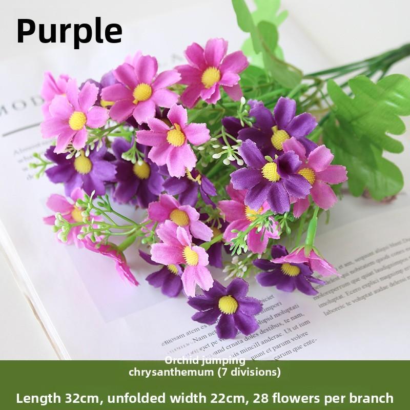 Chrysanthemum 28 Heads Artificial Fake Flower Home Coffee Shop Wedding Decor