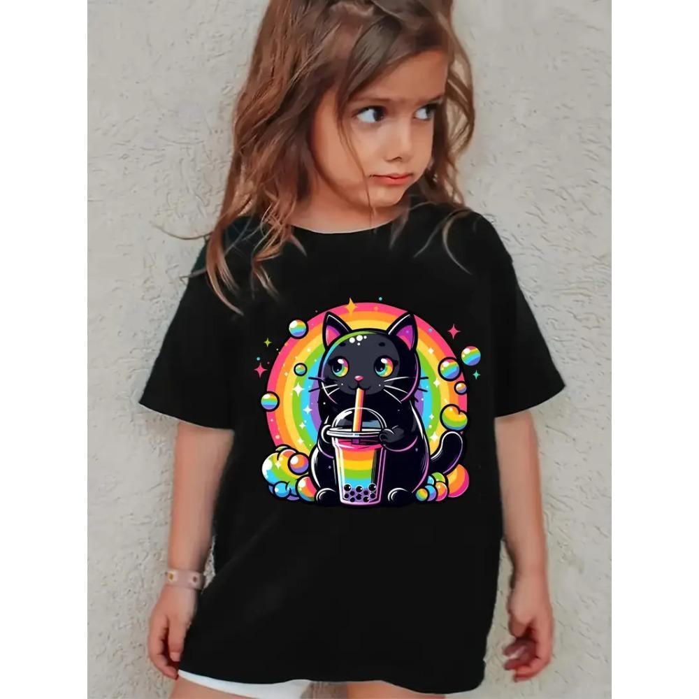 Summer Fashion Children's Clothing Creative Colorful Funny 3D Printed T-shirt Comfortable Soft Breathable Casual Versatile Short Sleeve T-shirt