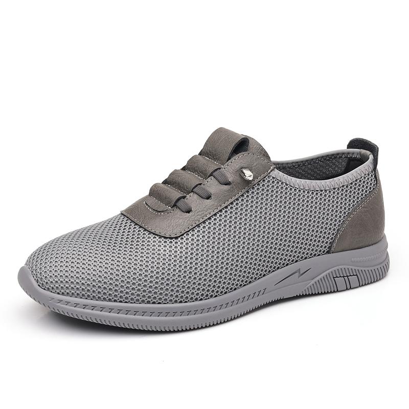 Fashion 2025 Summer Commuting Breathable Casual Shoes Soft Soled Comfortable Men's Mesh Sports Shoes Daily Walking Men's Work Shoes