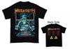 1990 Megadeth Rust In Peace Tour Black T-Shirt Double Side Tee