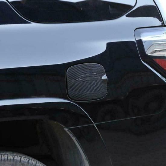 Gas Door Cover Fuel Tank Oil Cap Trim Decor for 4runner 2010- Carbon Fiber