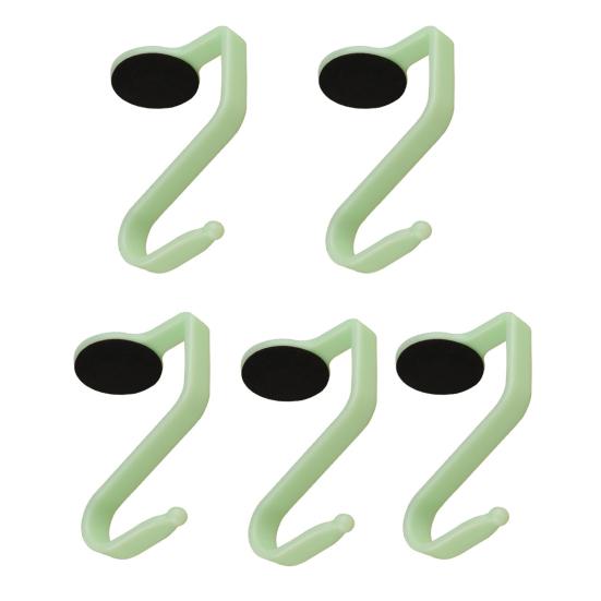 

5 шт. Многофункциональные отличные противоскользящие крючки для подвешивания на стол с гладкими краями, настольные органайзеры зелёный
