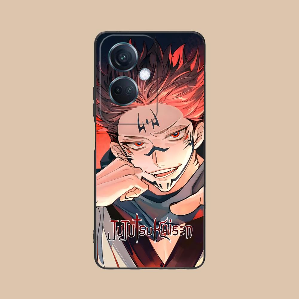 Jujutsu Kaisen Sukuna Mobile Phone Case for OPPO Reno 14 13 12 11 10 9 8 7 6 5 F T Pro 5G Colorful Printing Cover Cover Pretty
