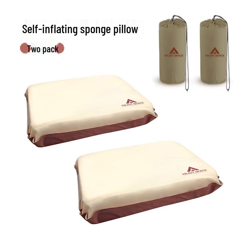 WEZHO Outdoor Automatic Inflatable Double Camping Pillow