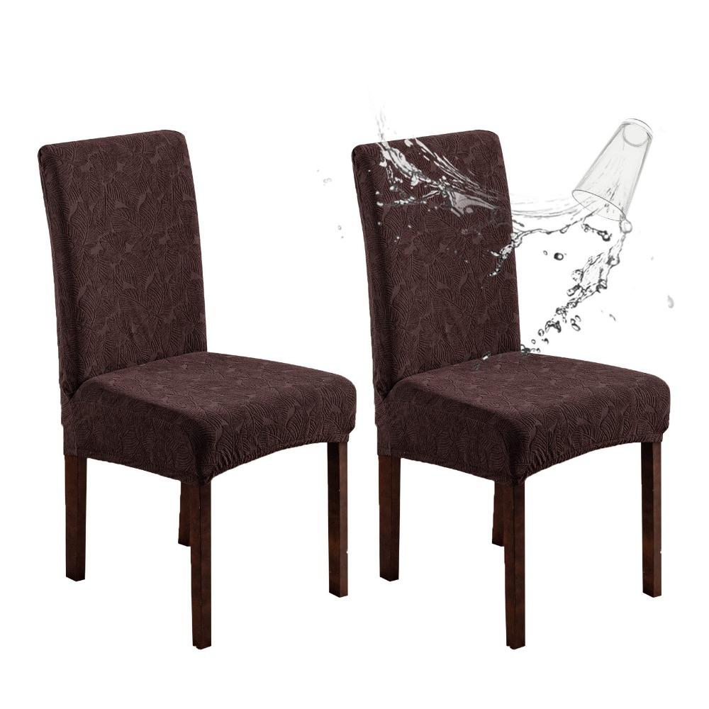 

Waterproof Pocket Seat Cover Home Chair Protector Jacquard Fabric Durable Easy to Clean 1pc