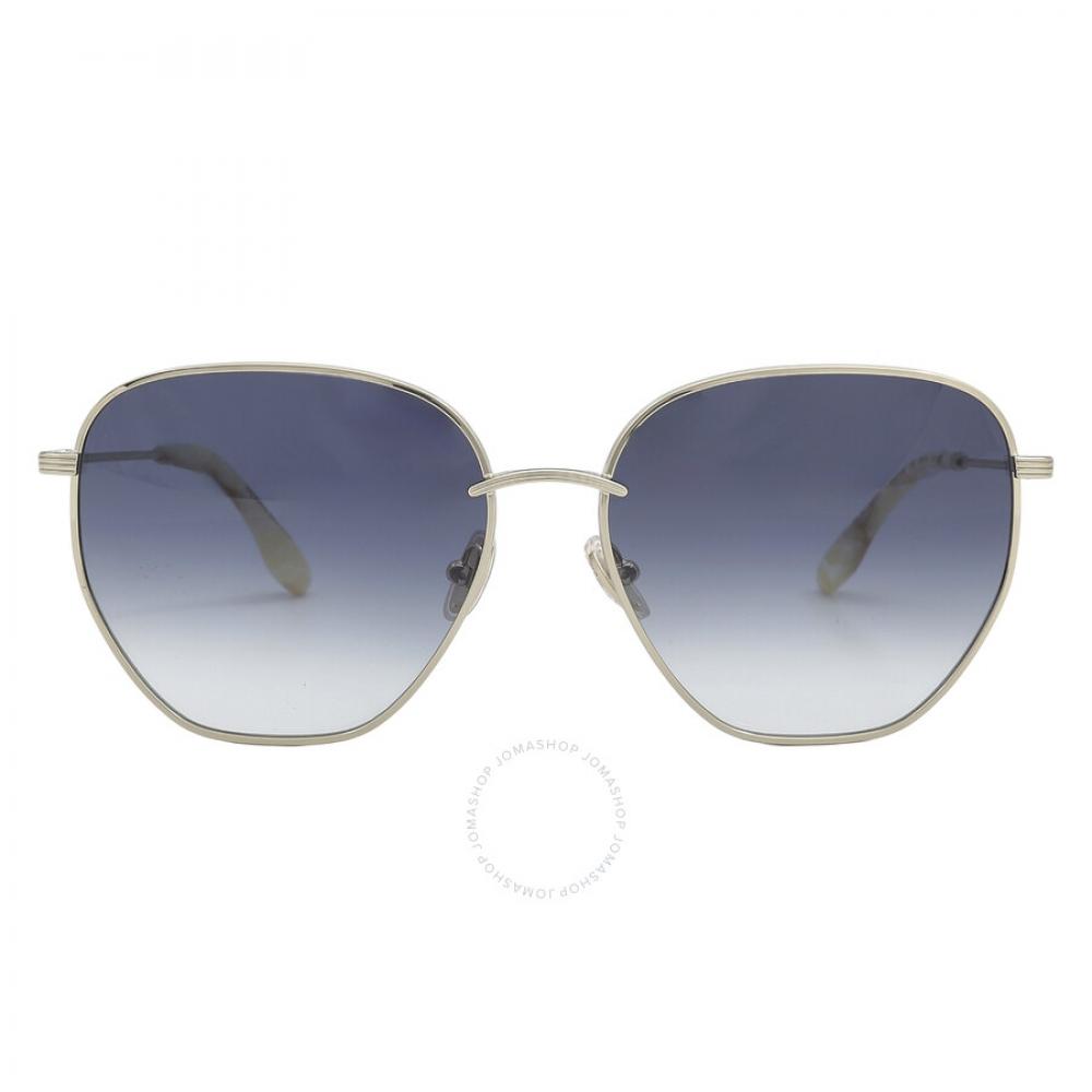 

Синие женские солнцезащитные очки-пилоты Victoria Beckham VB219S 720 60 с градиентом
