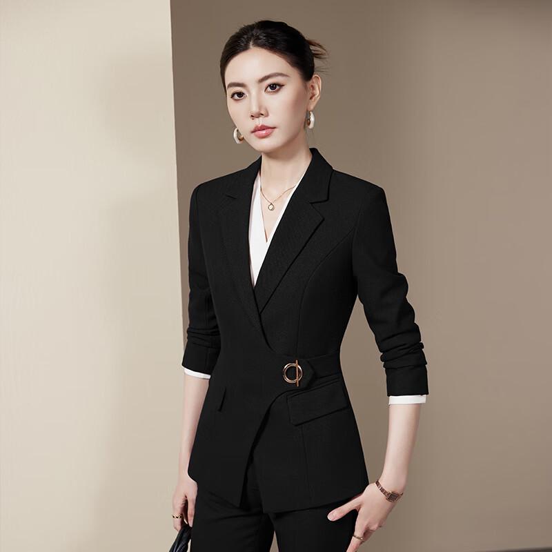 Troloman Women's Slim-Fit Professional Suit Set