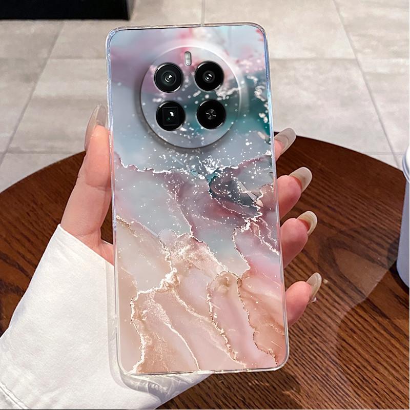 For Realme GT5 Pro Casing Clear Soft Silicone Love Heart Rabbit Cute Cartoon Back Cover for Realme GT 5 Pro 5G Phone Case Bumper