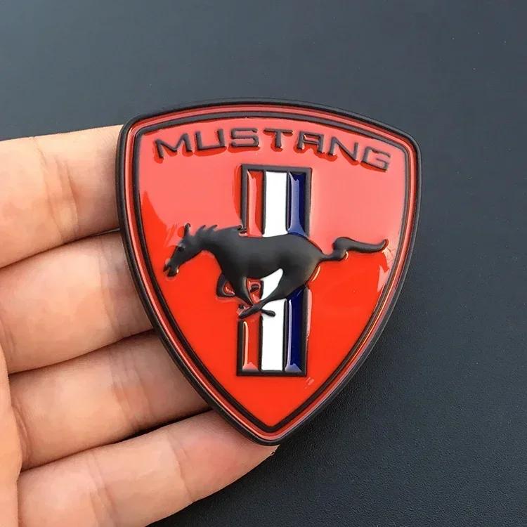 Autosticker 2026 Voor Ford 1Stuks 3 Kleuren 6 * 7,5 cm Metaal 2026 Voor Mustang Ford Shelby GT Logo Badge Auto Carrosserie Spatbord Kofferbak Dec