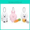 Little Bear Cute Chainsaw Backpack Carrot Plush Toy Pendant Keychain Doll