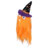 Halloween Dolls Ornament Halloween Plush Gnome with Witch Hat and Vampires Tooth for Halloween