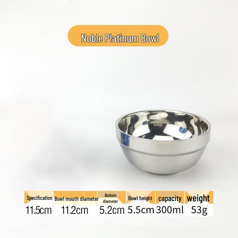 Runqinghe Double Wall Insulated Stainless Steel Bowl