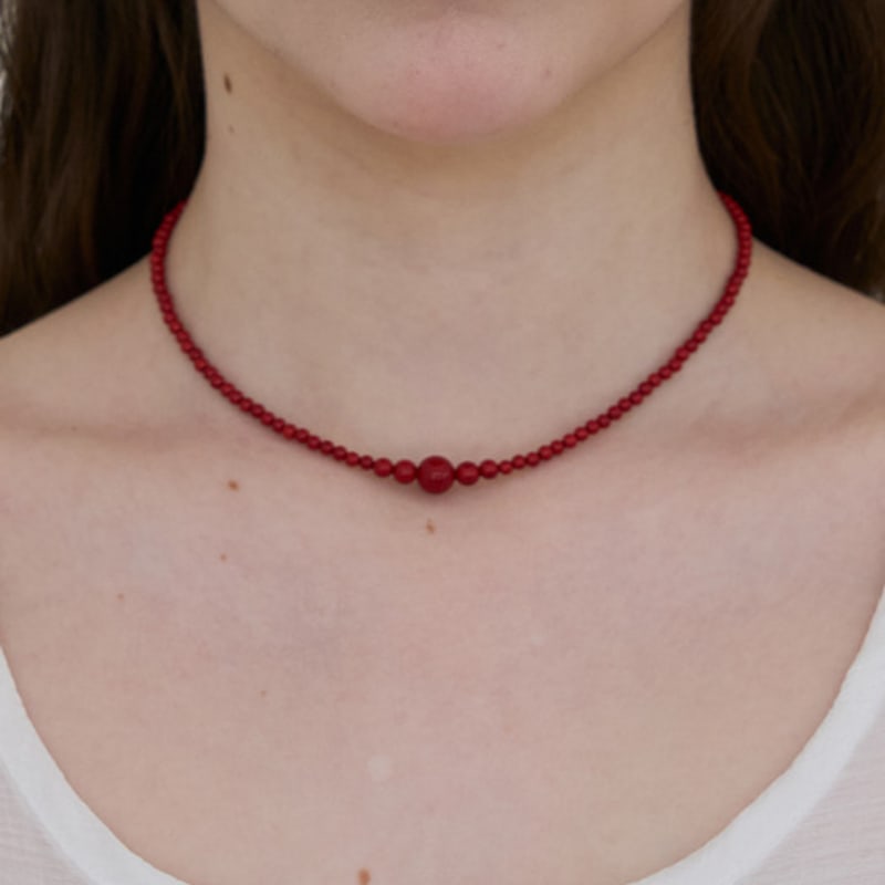 STILL INSTANT Rose with Dew - Necklace 12 (2colors)