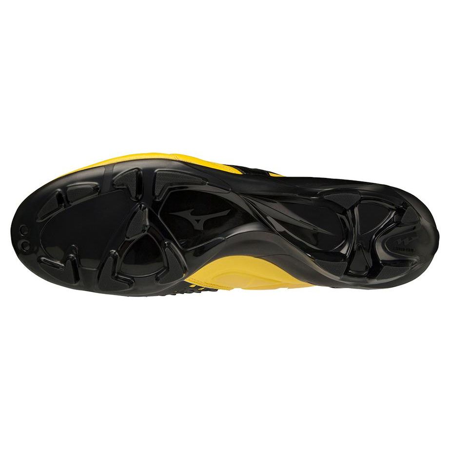 Mizuno Wave Ignitus Round Toe Lace-Up AG (Rubber Short Studs) Durable Lightweight Soccer Shoes Men Soccer Shoes Yellow Black P1GA224409