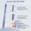 Linbsunne Gel Pens Black Ink Pens for Office 0.5mm Fine Point Pens Smooth Writing Retractable Work Pen (12-count)