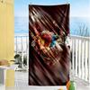 Soccer Player Action Beach Towel Quick-Dry Soft Microfiber Comfortable Lightweight Portable for Swimming,Beach,Camping, Travel, Beach Accessories,Gym