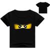 T-shirt à manches courtes pour garçons et filles, impression 3D, style ninja, 2-13 ans, vêtements d'été pour enfants
