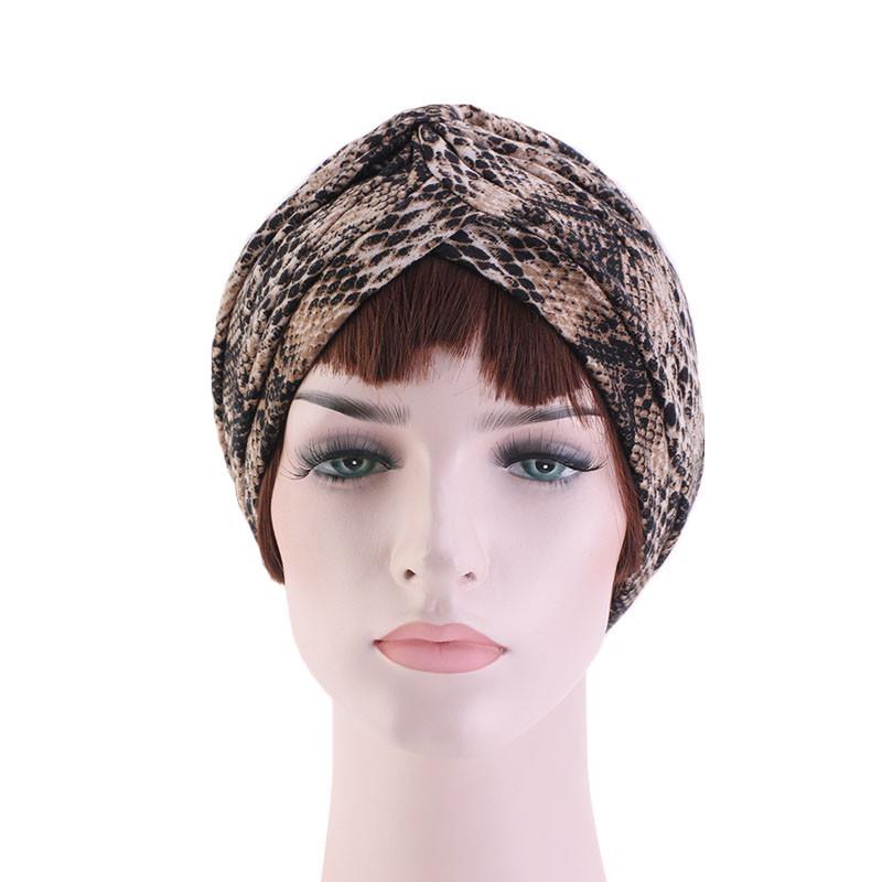 Ethnic cotton headscarf cap, Indian cap, chemotherapy cap TJM-412