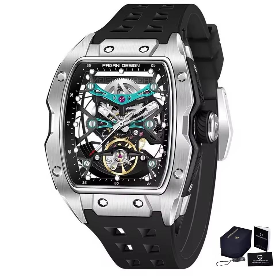 Pagani Design YS018 Automatic Mechanical Sports Watch with Luminous Silicone Band New Arrival  Fashionable Dial Costume Style