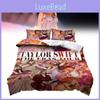 Taylor Swift Character Pattern Print Duvet Cover Pillowcase Set Bedding Bedroom