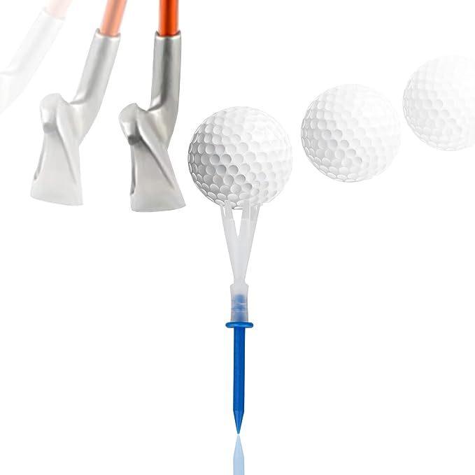 1 stk Flerfarget Plast Golftees 3-1/4 Tommer Golftees 3,25'' Tee 4 Yards Golftilbehør