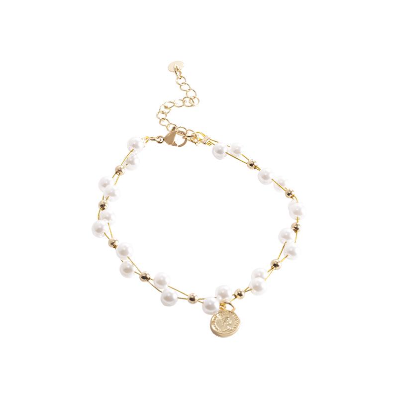 Korean Trendy Pearl Pendant Bracelet for Women - Elegant All-Match Fashion Accessory