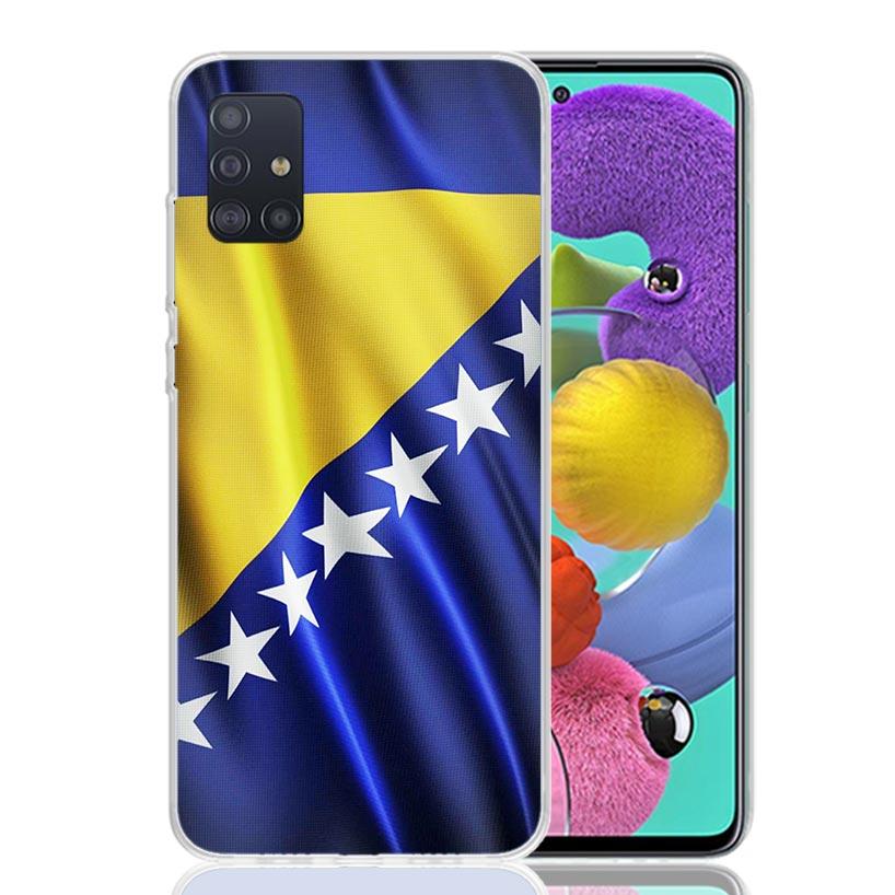 Bosnia And Herzegovina Flag Phone Case For Samsung Galaxy A52 A32 A22 A12 A02S A50S A30S A51 A31 AA71 Note 20 Ultra 10 S10 Plus