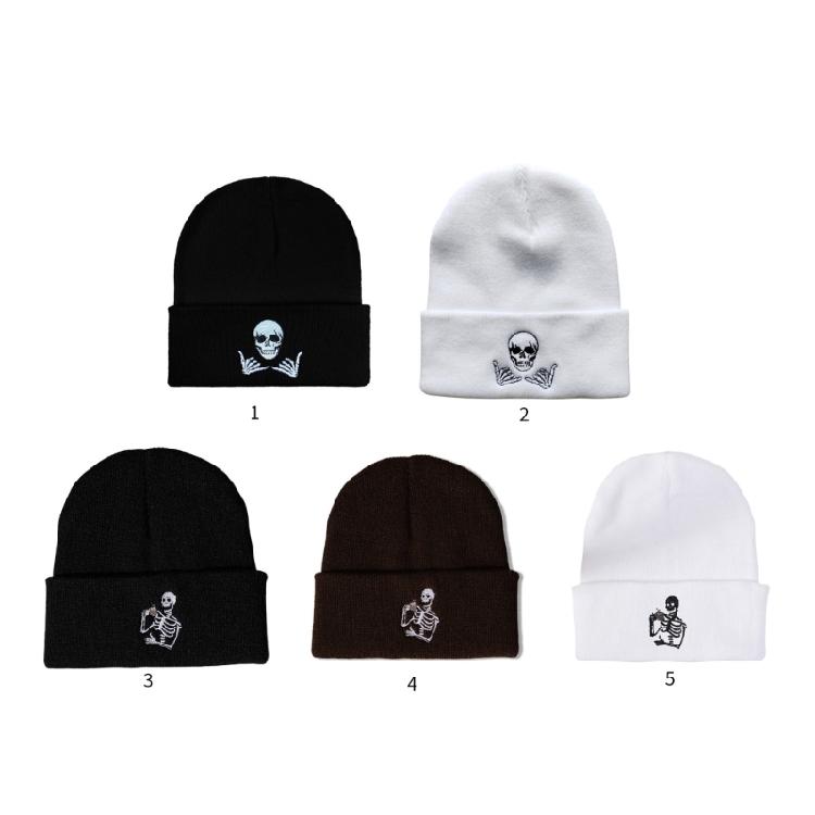 Strickmütze Beanies Pullover Warm Skull Caps Strickmütze Party Club Accessoires