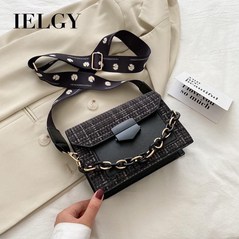 IELGY Small bag Korean versatile fashion ladies messenger bag