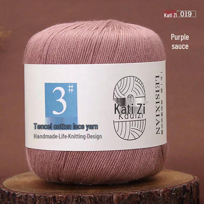 Mercerized Cotton Lace Yarn No. 3: DIY Hand-Knitted Crochet for Children - Spring/Summer Sweater & Coat - Free Shipping