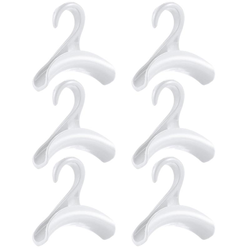 2/4/6pcs Widen Multipurpose Hangers Connection Hook Space Saving Hat Silk Scarf Shawls Handbag Hanging Rack Wardrobe Organizer
