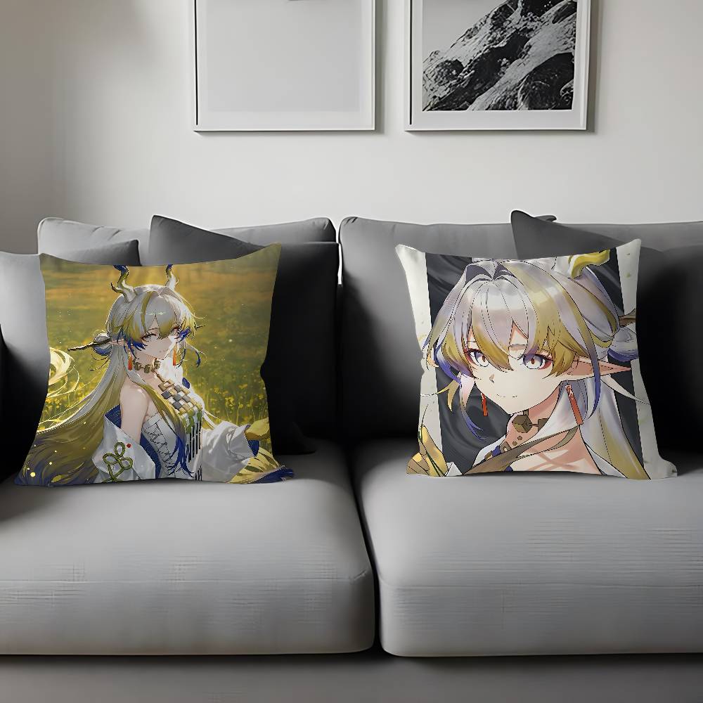 Arknights Shu Kissenbezug Kissenbezug Polsterung Sofawurfkissen Heimdekor Kissenbezug