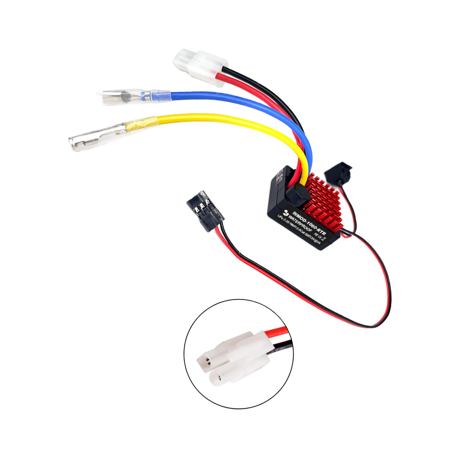 

Heavy Duty 60A Brushed Motor Speed Controller Optimized For Mud Terrains Crawling And Boats Models