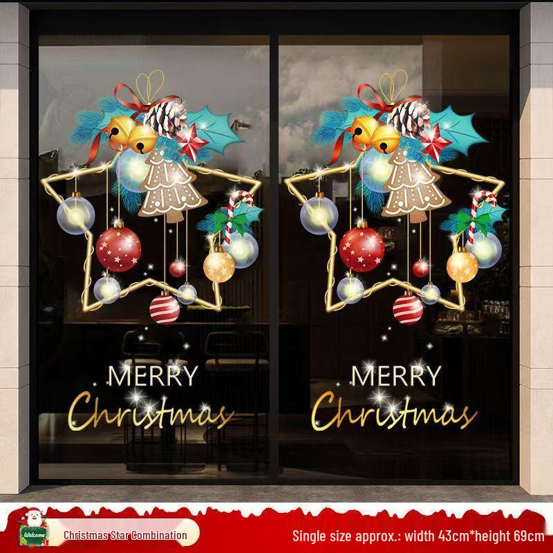 Christmas Santa Claus Window Cling Stickers