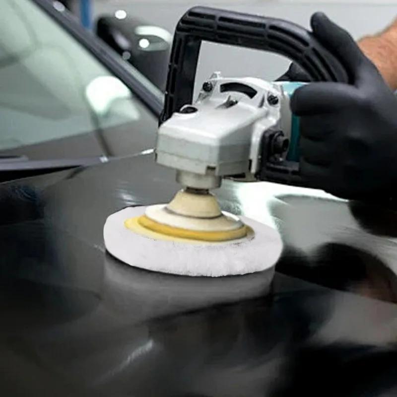 3/4/5/6/7 Zoll Polierset Polierpad Autowachs Schwamm Scheibe Wollrad Autolackpflege Polierpads für Autopolierer