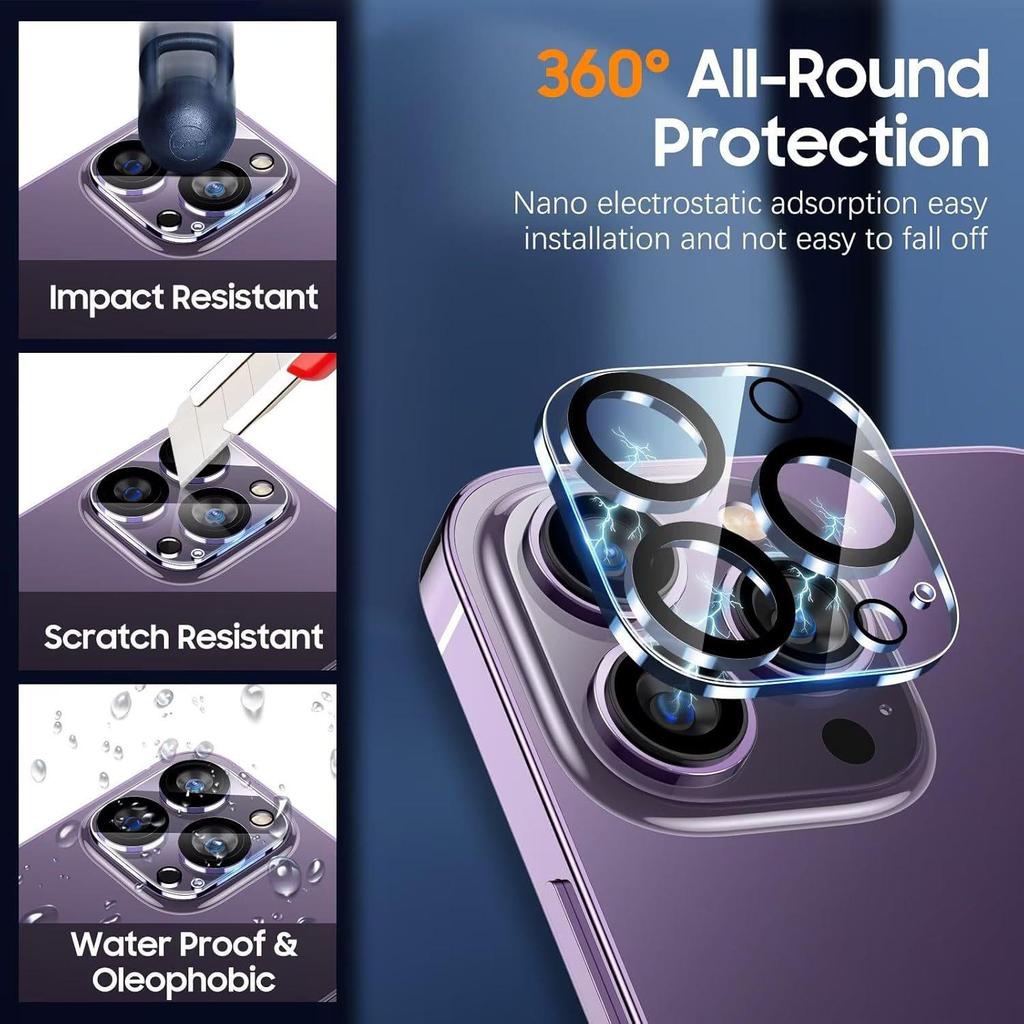 Protezione Obiettivo Fotocamera Apple iPhone 18 Pro Max - Alta Trasmittanza per Modelli 15, 16, 17, 18