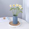 5Pcs Crochet Flower Decorations Handmade Knit Chamomiles Flower Knit Bouquets Artificial Flower for Room Decorations
