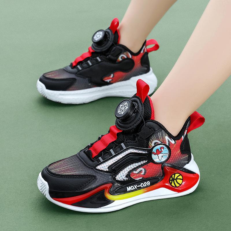 

New 31-40 boys non-slip running shoes wear-resistant new shoes mesh 2025 breathable basketball shoes 40