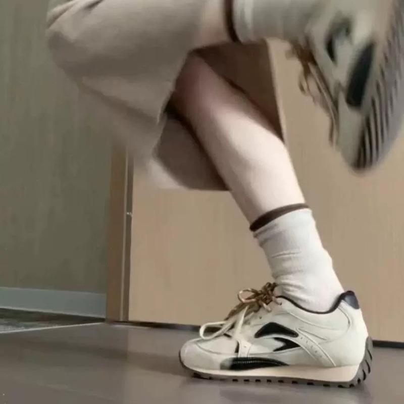 Platform Dad Shoes Women's New Casual Sports Shoes Lightweight Running Shoes Ugly Cute Little White Shoes Tide