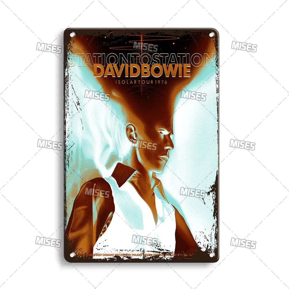 MISES ROCK Wanddekoratives Poster Metall Blechschild Musik Metallplakette Rostiges Band Metallschild Man Cave Zuhause Küche Industrielle Dekoration