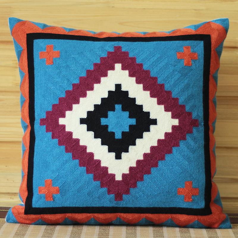 

Modern Minimalist Embroidered Pillowcase Cushion Nordic Abstract Geometric Pillowcase Sofa Office Pillow 45 * 45cm (pillowcase)