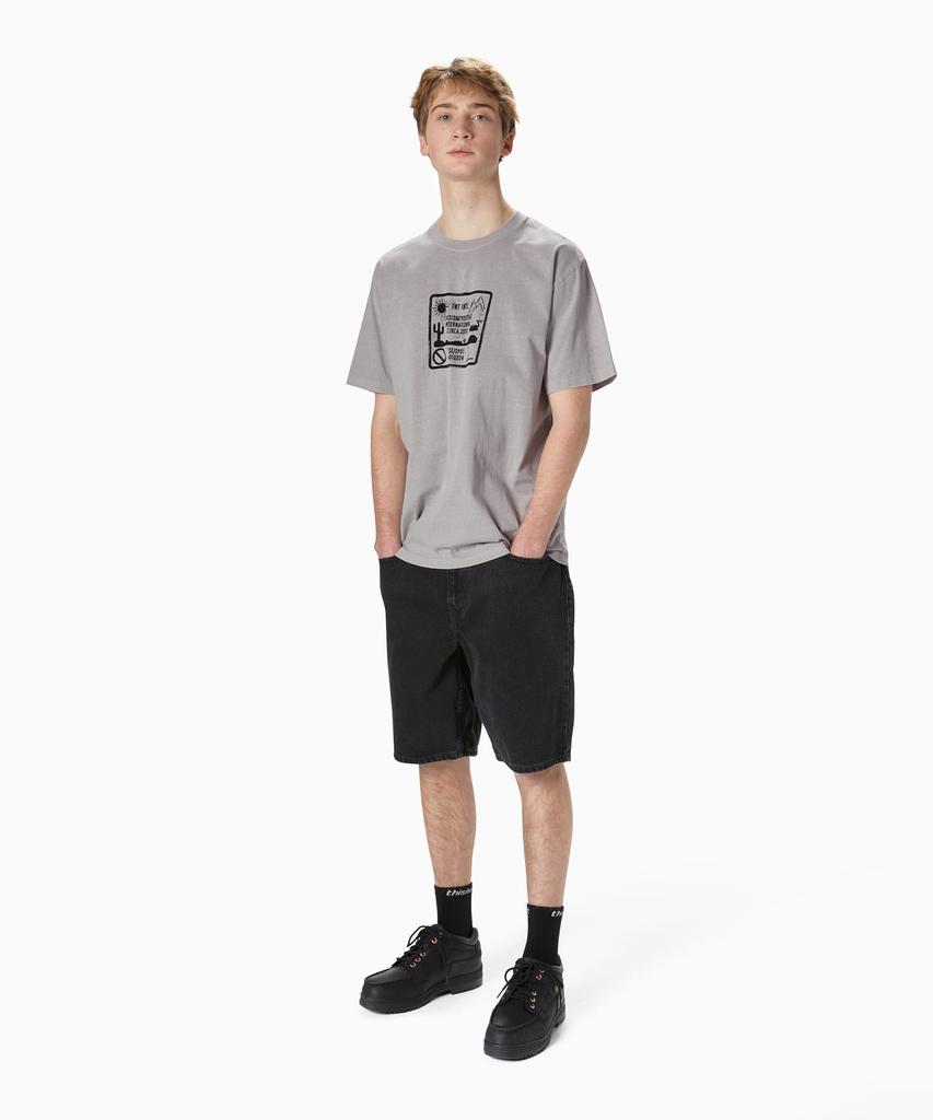 THISISNEVERTHAT Caution Sign Tee Gray