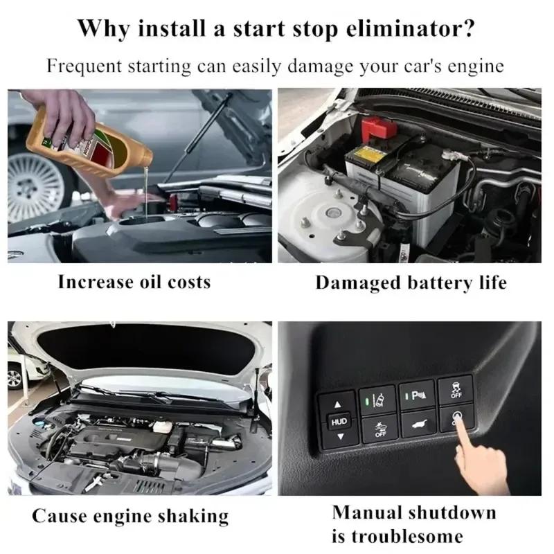 Automatic Stop Start Engine System Off Device Sensor Cancel Disable Plug Adapter Cable For VW Volkswagen Polo MK5 MK6 2014-2024