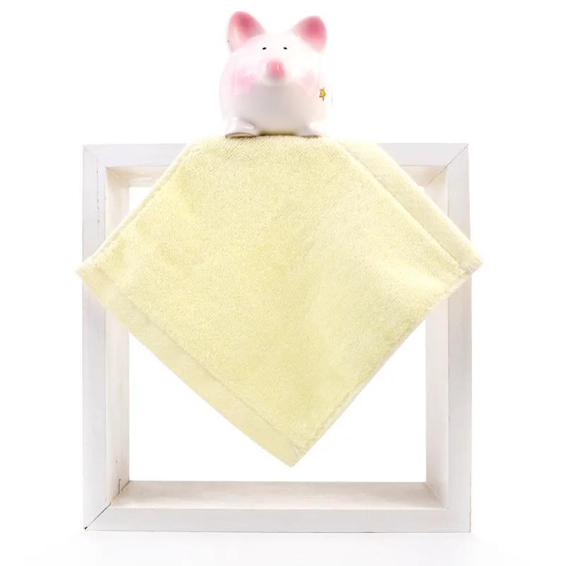 1Pc 20x20cm Solid Color Cotton Soft Absorbent Home Bathroom Children Kids Baby Small Square Face Towel