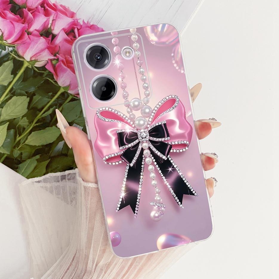 For Xiaomi Poco M7 Pro 5G Case Luxury Butterfly Tree Painted Cover Soft Silicone Phone Csae For Xiaomi Poco M7 Pro M7Pro 5G Bags