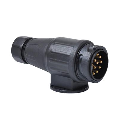 12V 13 Pin Trailer Plug Waterproof Trailer 13 Pole Plastic Electrical Connector Wiring Connector Adapter A30