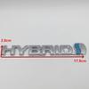3D ABS HYBRID Car Letter Fender Rear Bumper Trunk Side Emblem Sticker Badge Decal Styling Auto Accessories