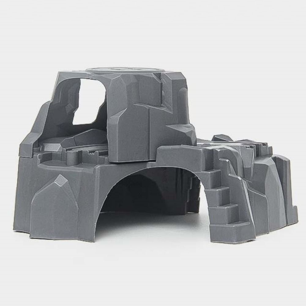 Mountain Cave Track Train Double Tunnel Simulation Wooden Track Train Toy  Kids Toy